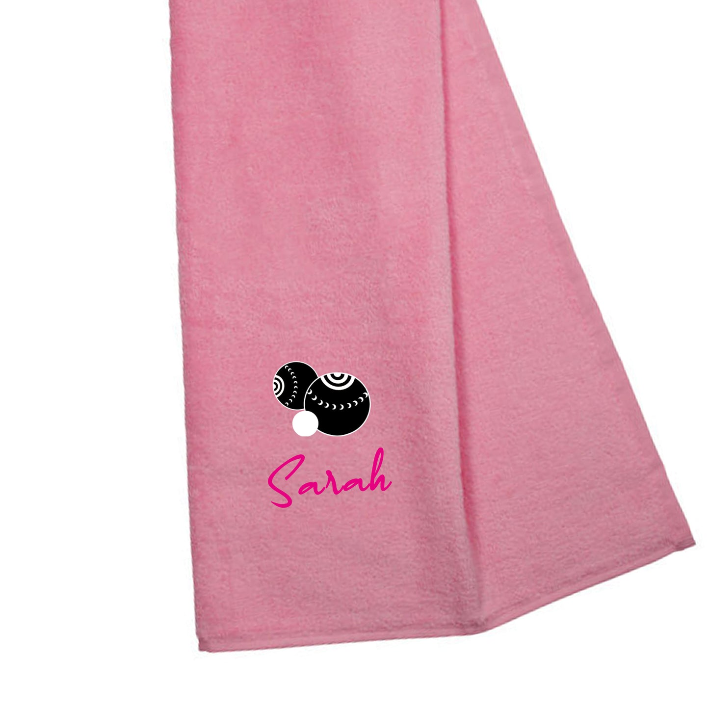 Personalised Tri Fold Lawn Bowl Towel with Name  - Always Looking Good -   