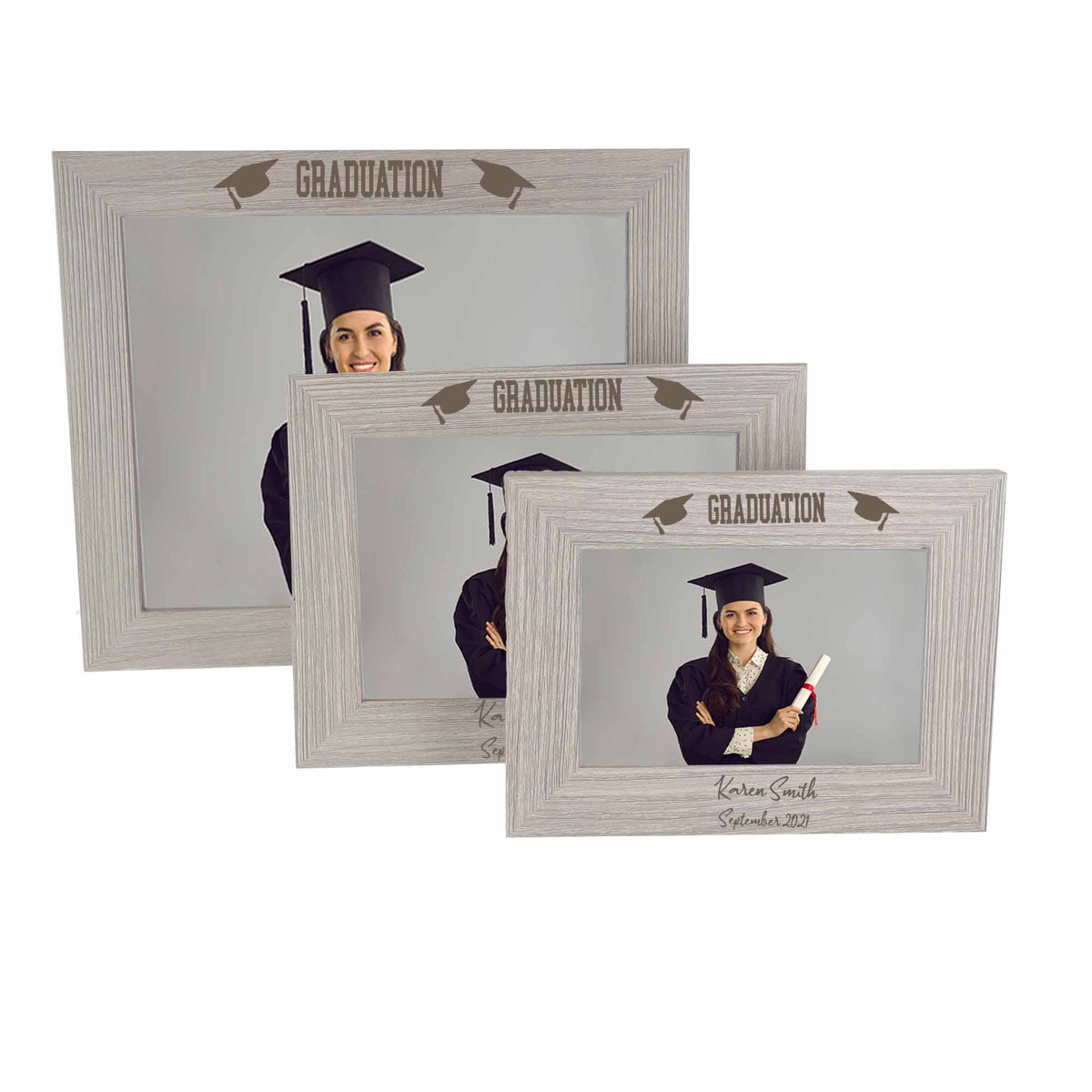 Personalised Graduation Photo Frame – Custom Name Wooden Gift  - Always Looking Good -   