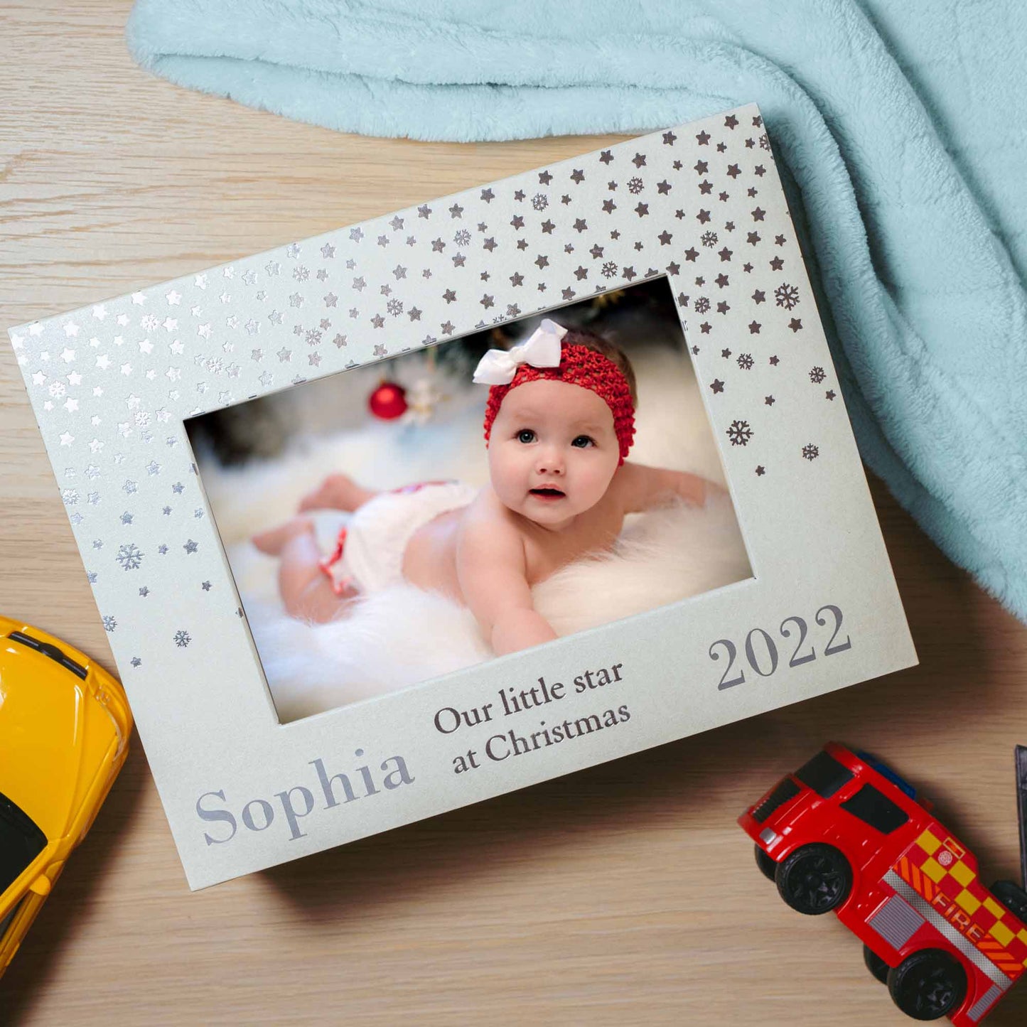 Personalised Christmas Keepsake Memory Baby Box and Photo Frame  - Always Looking Good -   