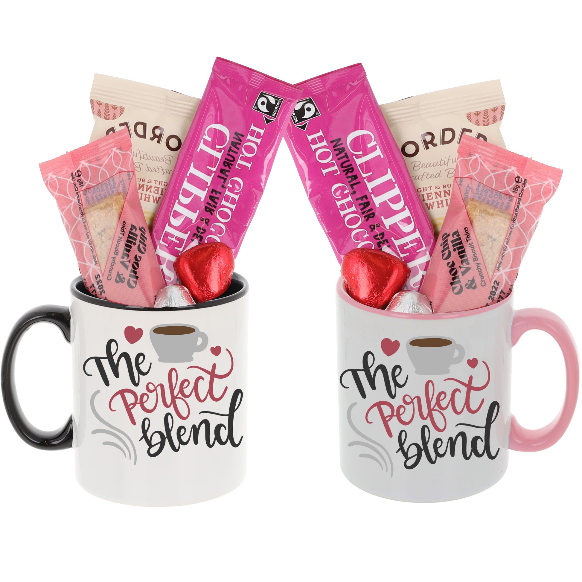 Personalised Perfect Blend Couples Matching Mug Set Gift  - Always Looking Good - Hot Chocolate Filled Mug Set  