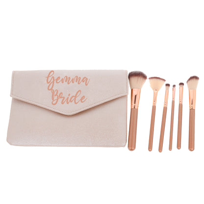 Personalised Cosmetic Bag Filled With Make Up Brushesse Filled With Make Up Brushes Gift Set  - Always Looking Good -   