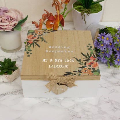 Personalised Wedding Memory Box - Wooden Keepsake  - Always Looking Good -   