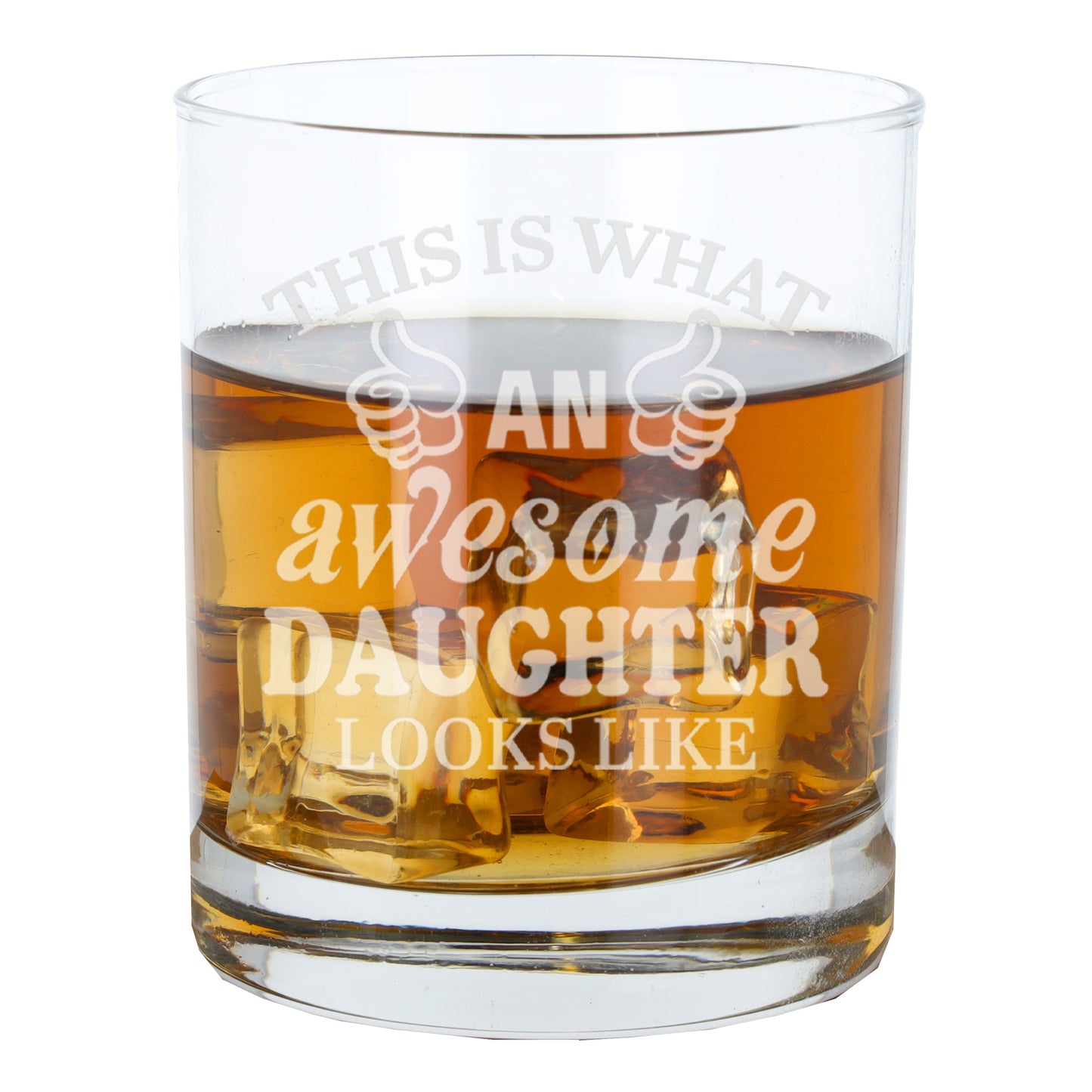 "This Is What An Awesome Person Looks Like" Novelty Engraved Whisky Glass  - Always Looking Good -   