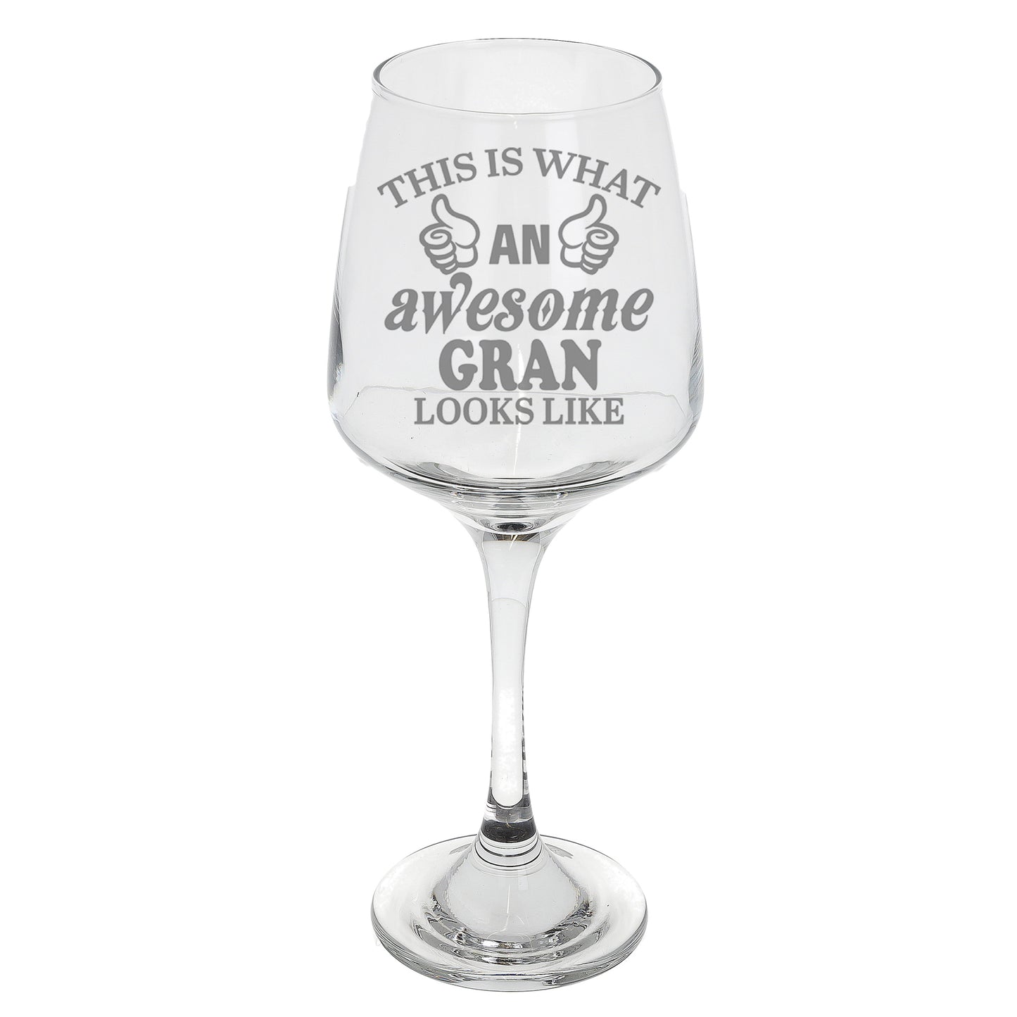 "This Is What An Awesome Person Looks Like" Novelty Engraved Wine Glass  - Always Looking Good -   