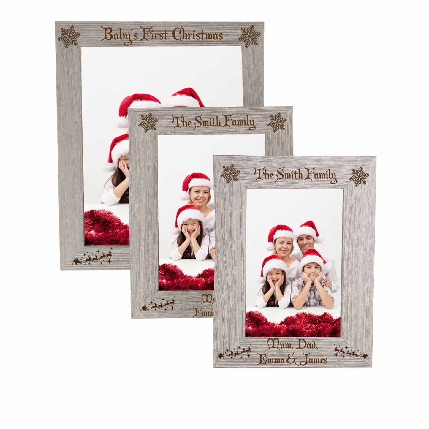 Personalised Engraved Family Christmas Photo Frame  - Always Looking Good -   