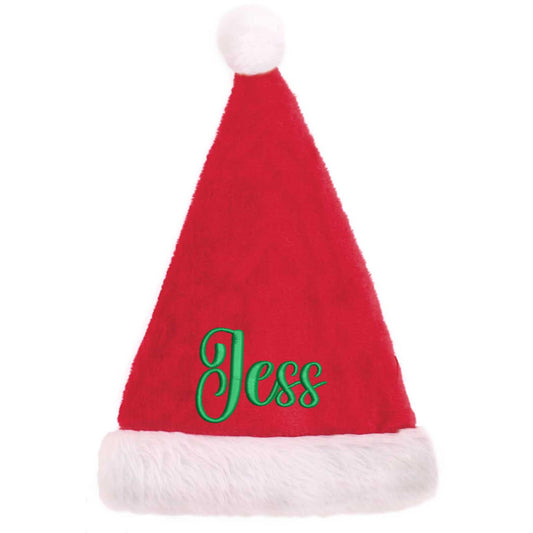 Personalised Embroidered Plush Santa Hat  - Always Looking Good -   