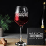 Best Godfather Ever Engraved Wine Glass | Godparent Gift for Him  - Always Looking Good -   Godparent gift