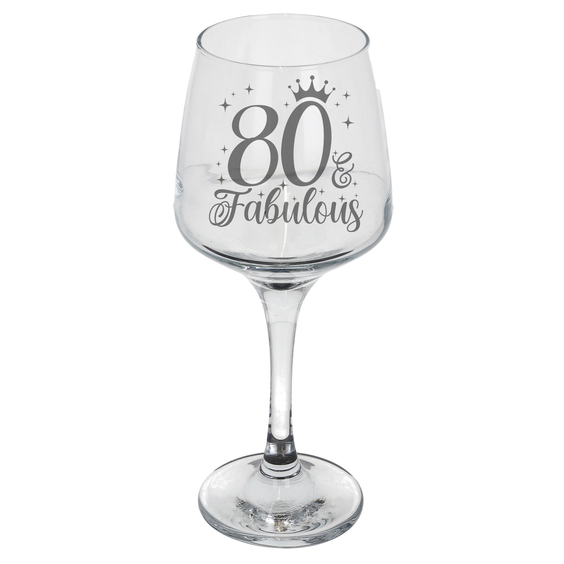 80 & Fabulous 80th Birthday Gift Engraved Wine Glass and/or Coaster Set  - Always Looking Good -   