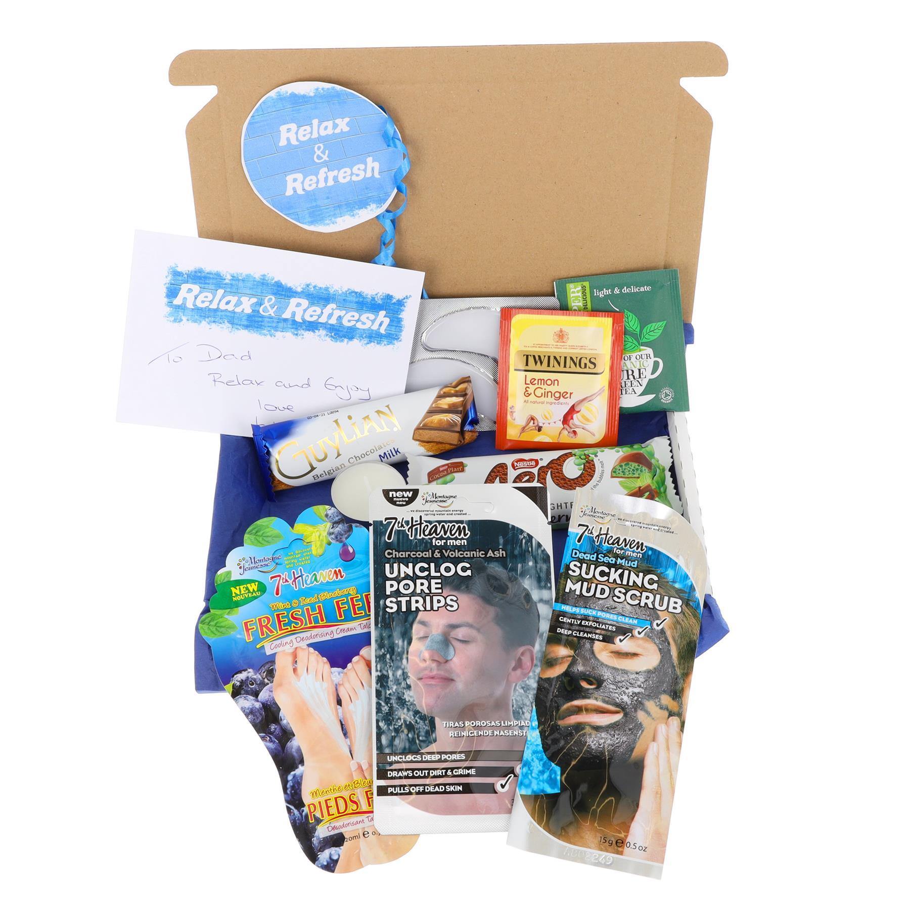 Pamper Treat & Sweet Box for Men Letterbox Gift  - Always Looking Good - Tea Bags  