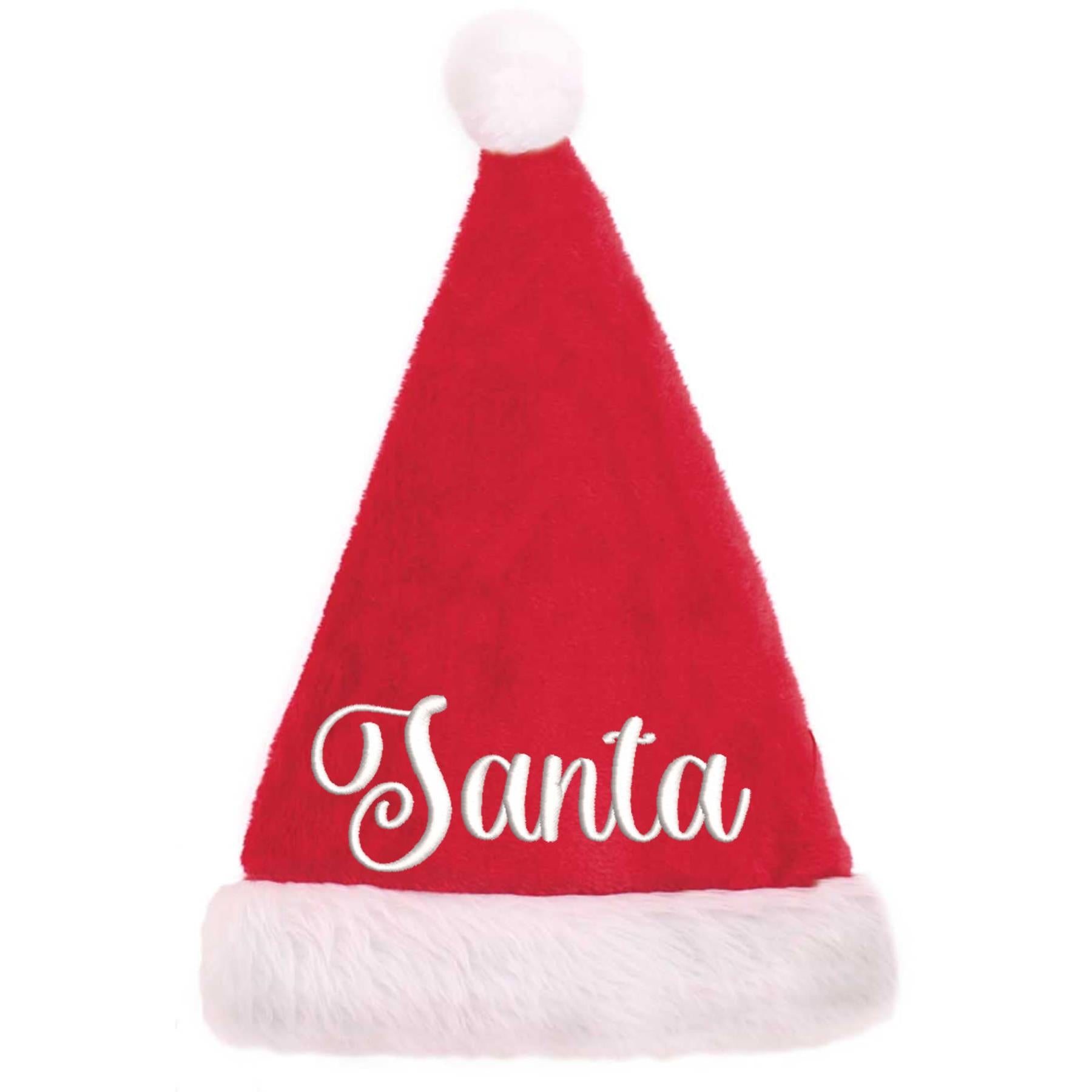 Personalised Embroidered Plush Santa Hat  - Always Looking Good -   