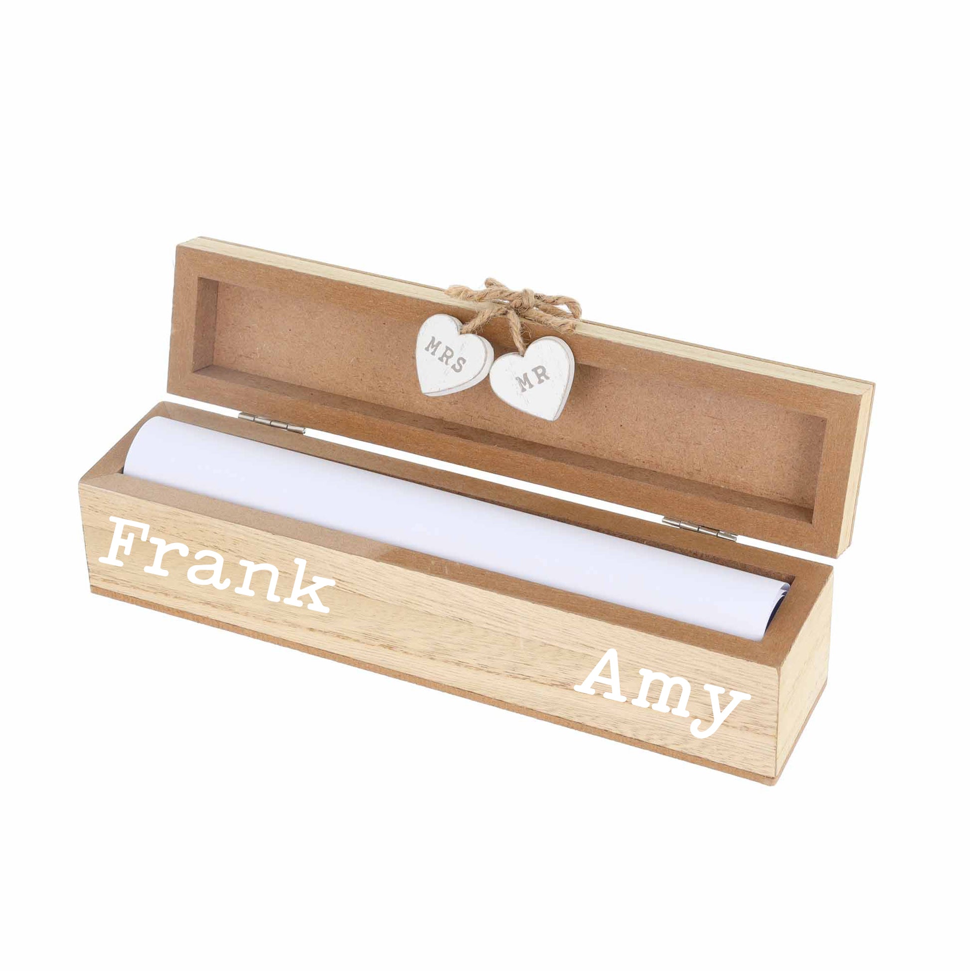 Personalised Wedding Certificate Keepsake Box  - Always Looking Good -   