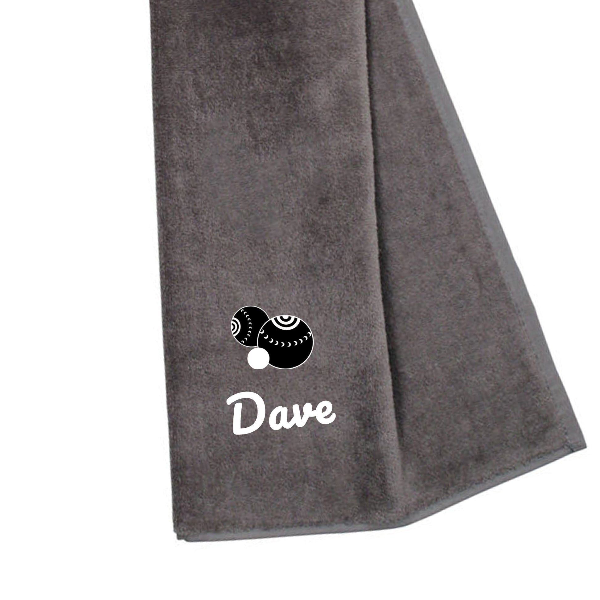 Personalised Tri Fold Lawn Bowl Towel with Name  - Always Looking Good -   