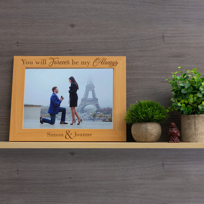 Personalised Engraved Couples Photo Frame - Endless Love Design  - Always Looking Good -   
