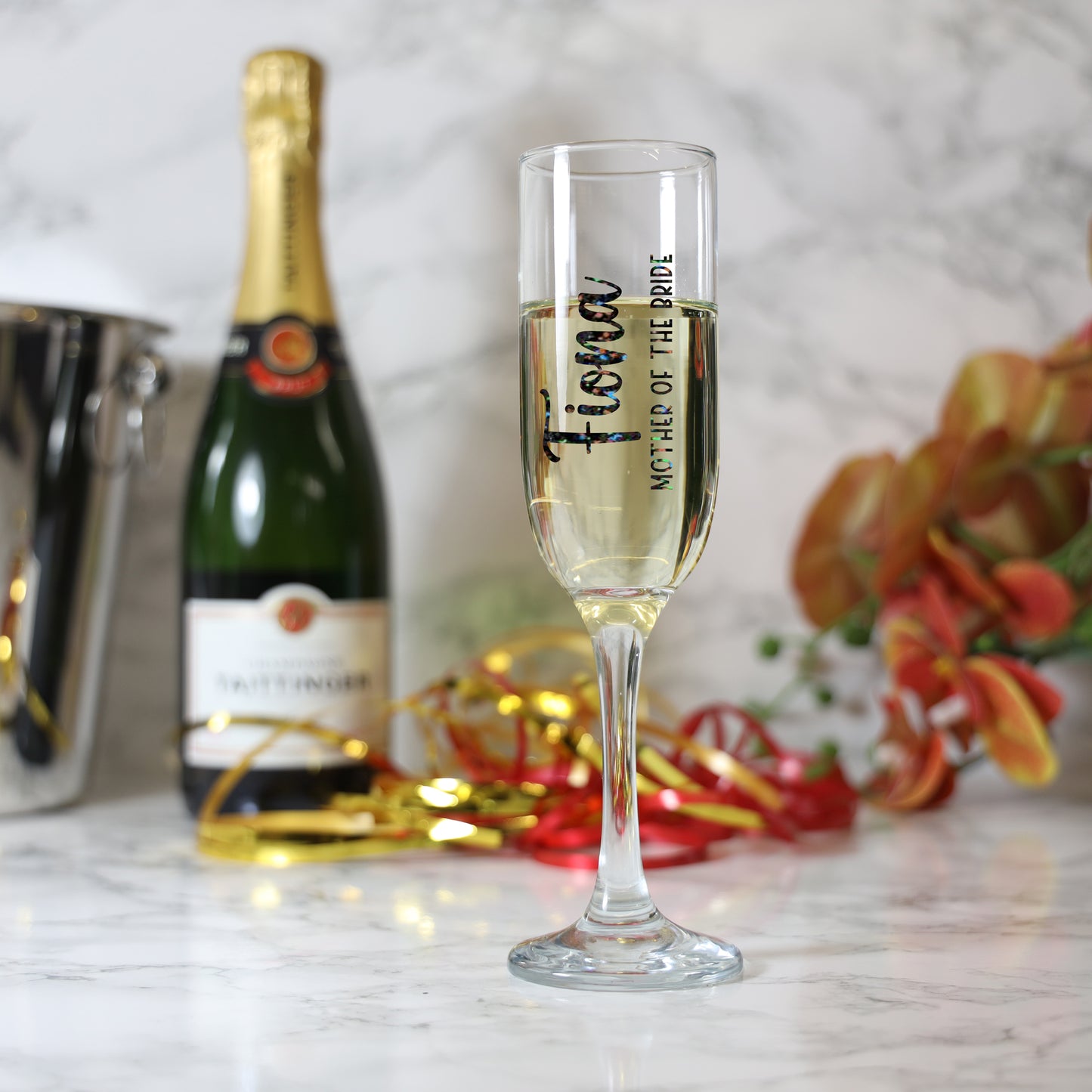 Personalised Wedding Party Champagne Flutes  - Always Looking Good -   