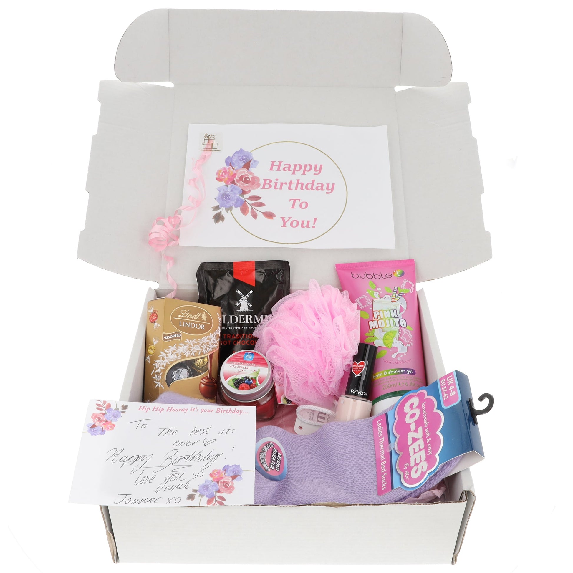 Happy Birthday Ladies Luxury Shower Pamper Hamper Gift Box  - Always Looking Good -   
