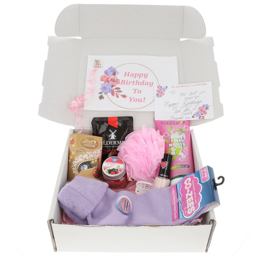 Happy Birthday Ladies Luxury Shower Pamper Hamper Gift Box  - Always Looking Good -   