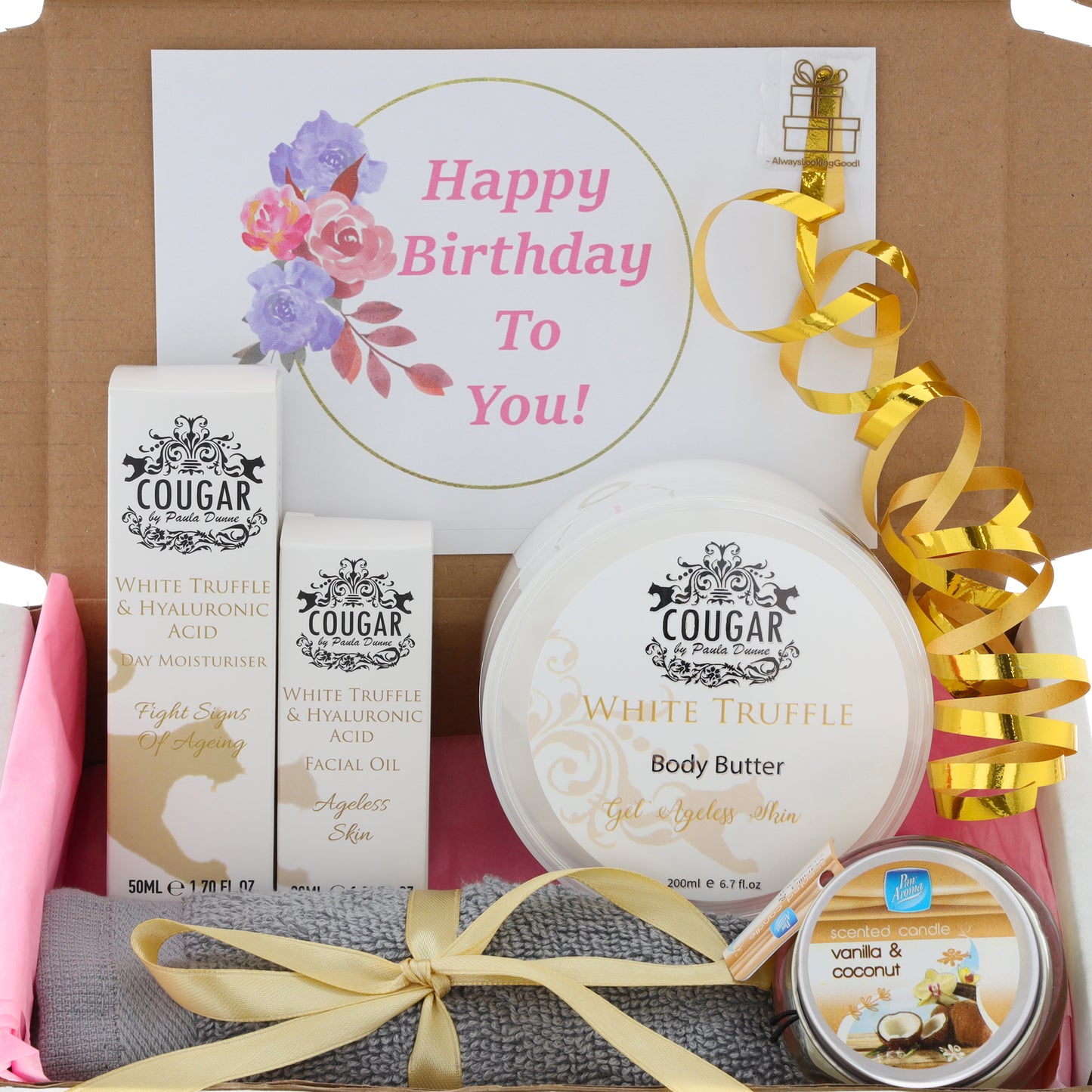 Ladies Luxury Anti Aging Skincare Pamper Hamper Gift Box  - Always Looking Good -   