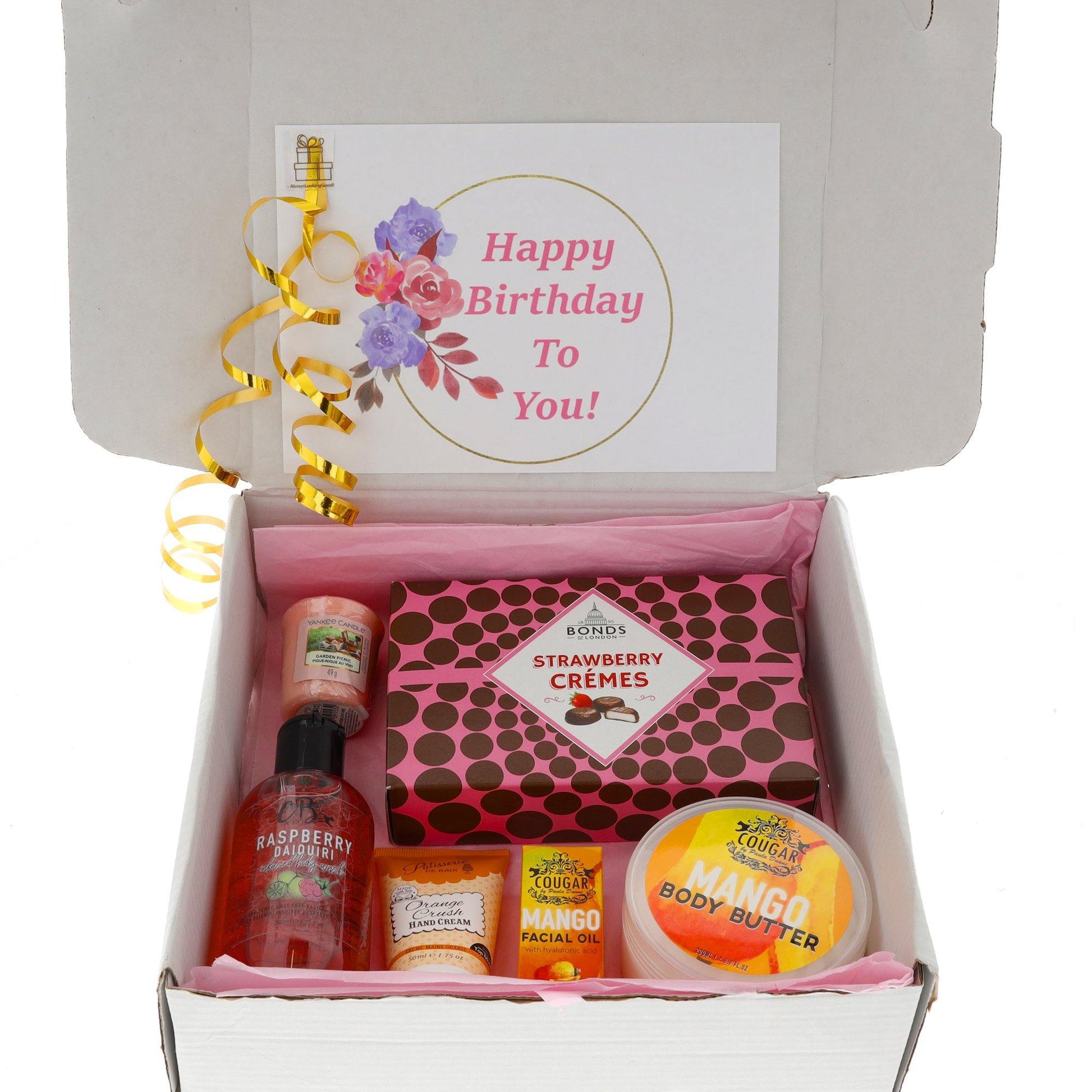 Ladies Mango Pamper Hamper Luxury Skincare Gift Box  - Always Looking Good -   