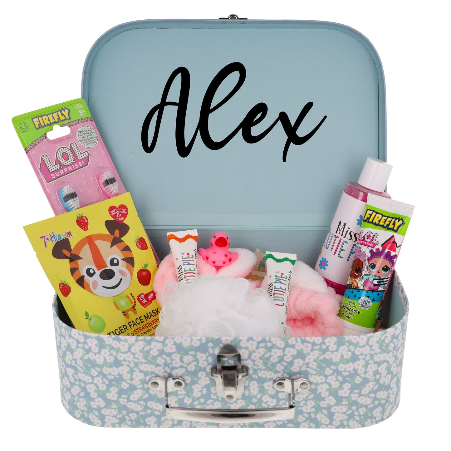 Personalised Storage Suitcase Filled Kids Gift Set  - Always Looking Good -   