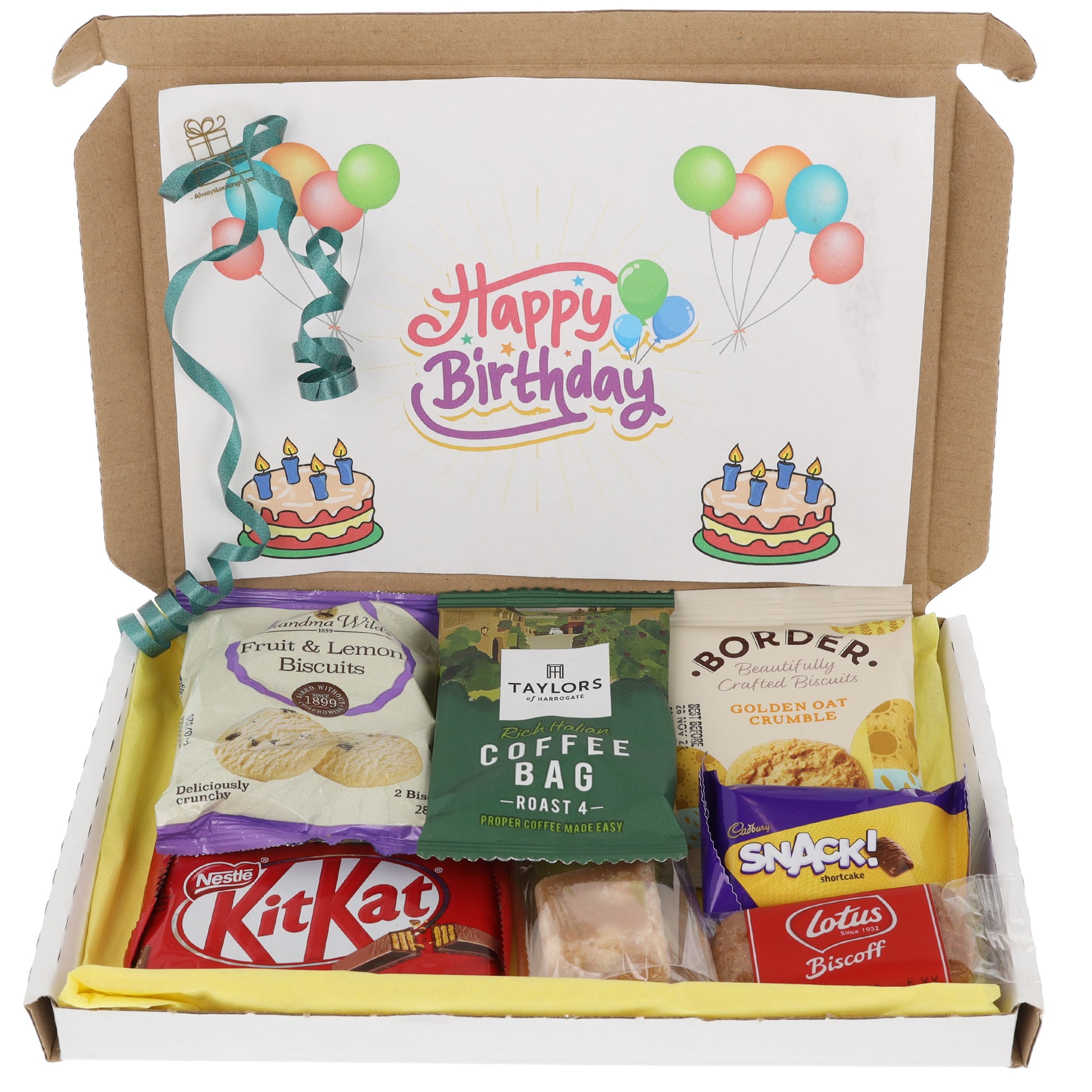 Afternoon Coffee & Biscuit Hamper Letterbox Gift Box  - Always Looking Good -   