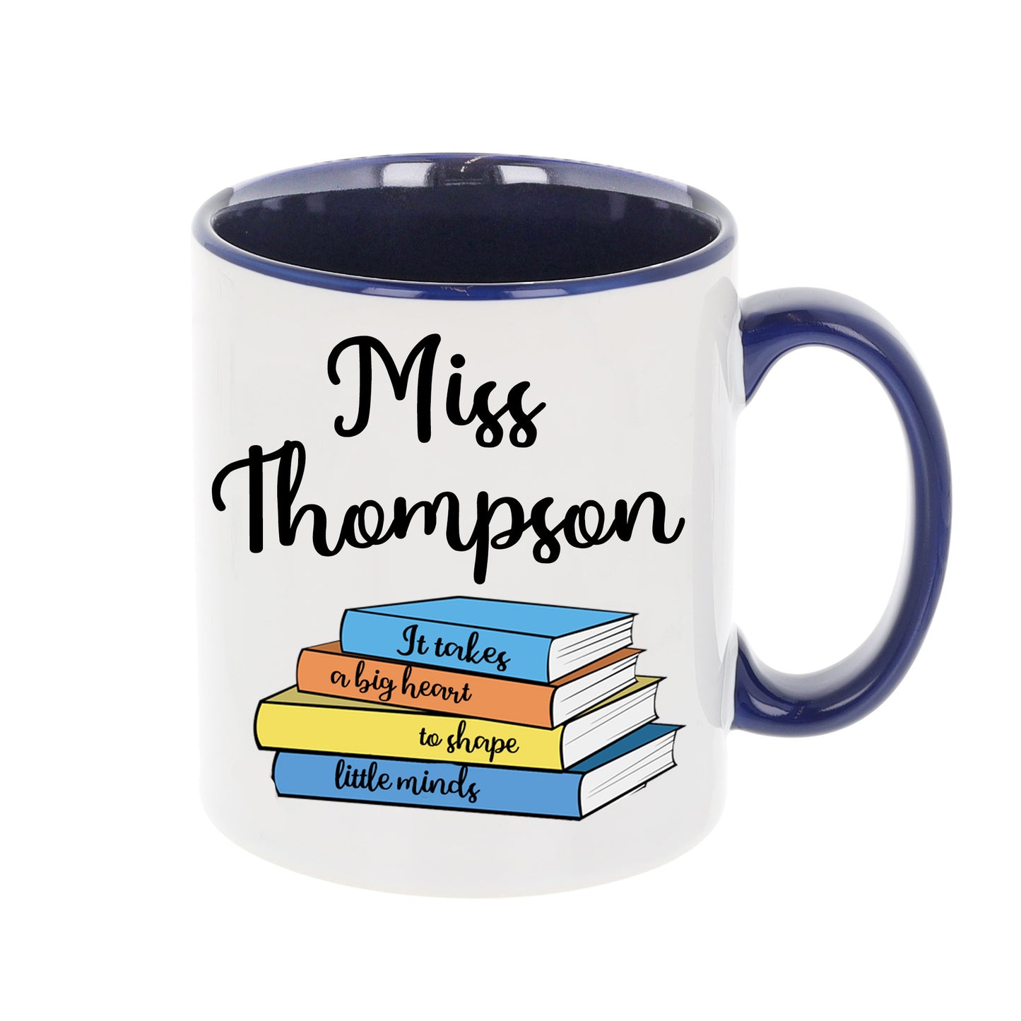 Personalised Teacher Thank You Gift Filled Mug & Coaster Set Blue  - Always Looking Good -   