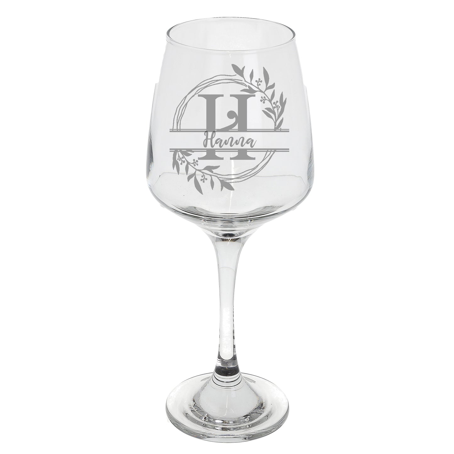 Personalised Engraved Initial Monogram Wine Glass Gift  - Always Looking Good -   