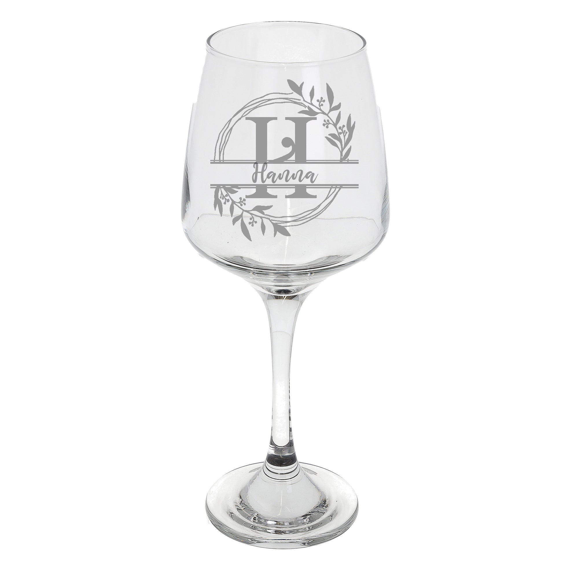 Personalised Engraved Initial Monogram Wine Glass Gift  - Always Looking Good -   