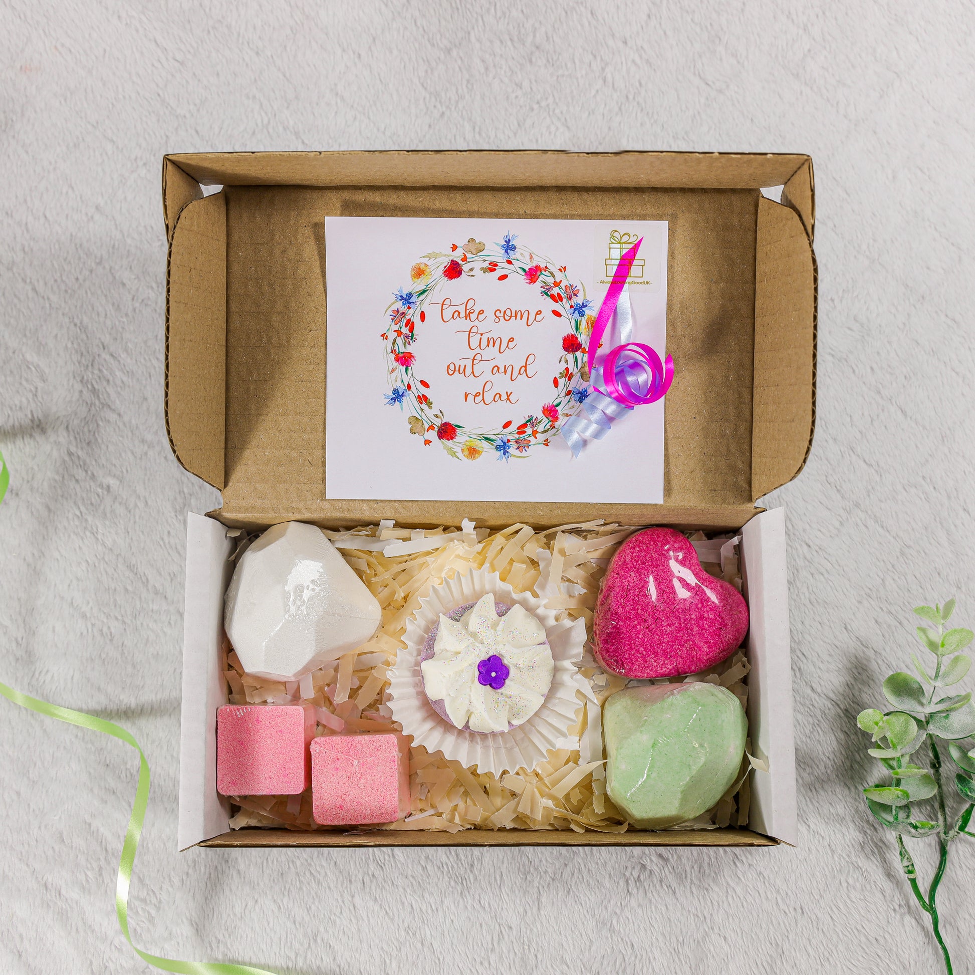 Bath Bomb Pamper Relax Gift Box  - Always Looking Good -   