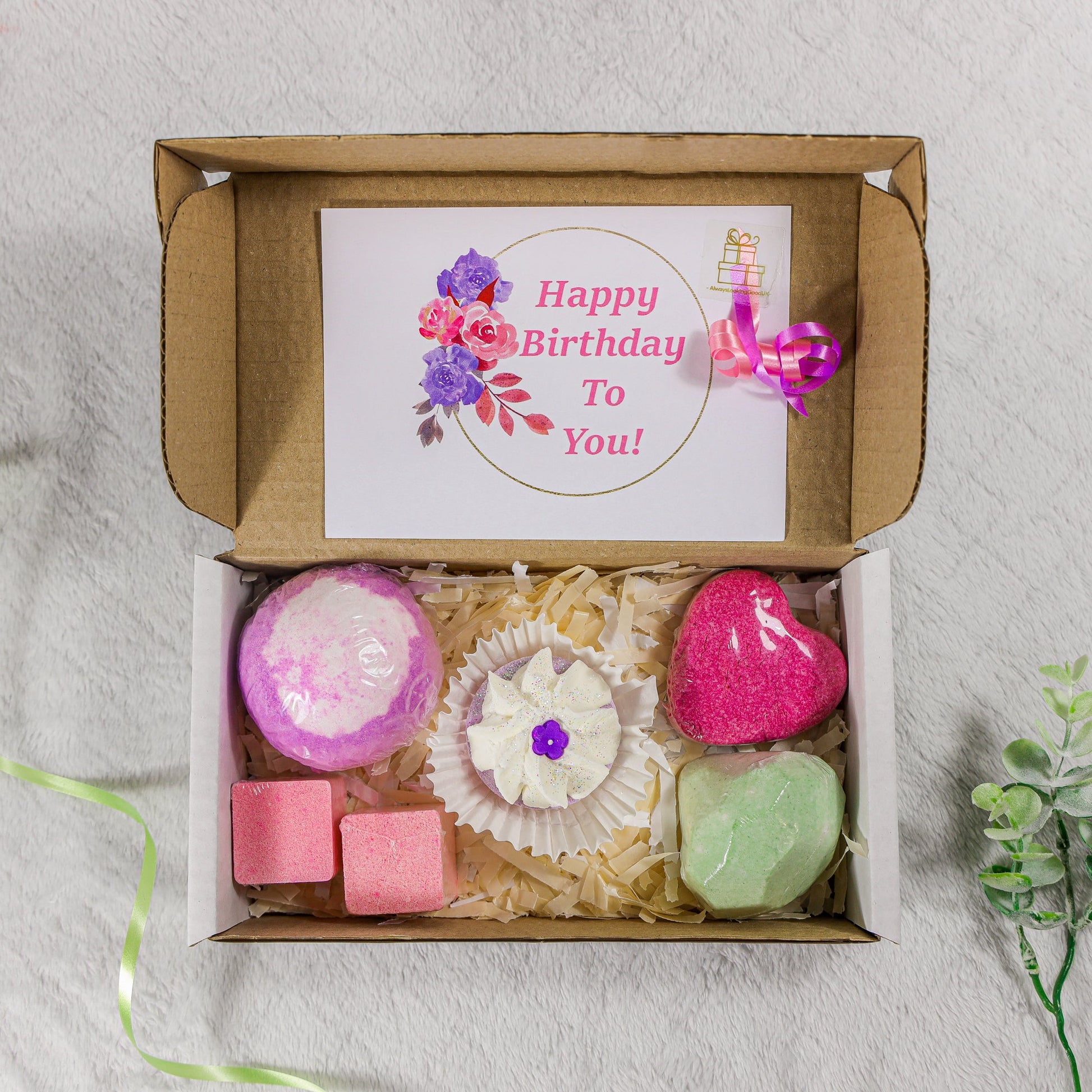 Happy Birthday Bath Bomb Pamper Relax Gift Box  - Always Looking Good -   