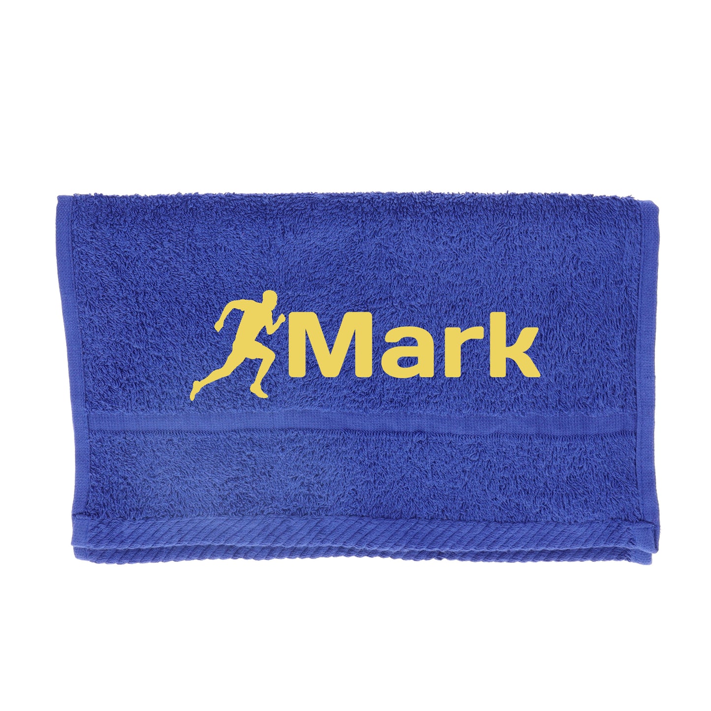 Personalised Embroidered Gym Sweat Sports Towel  - Always Looking Good - Royal Blue  
