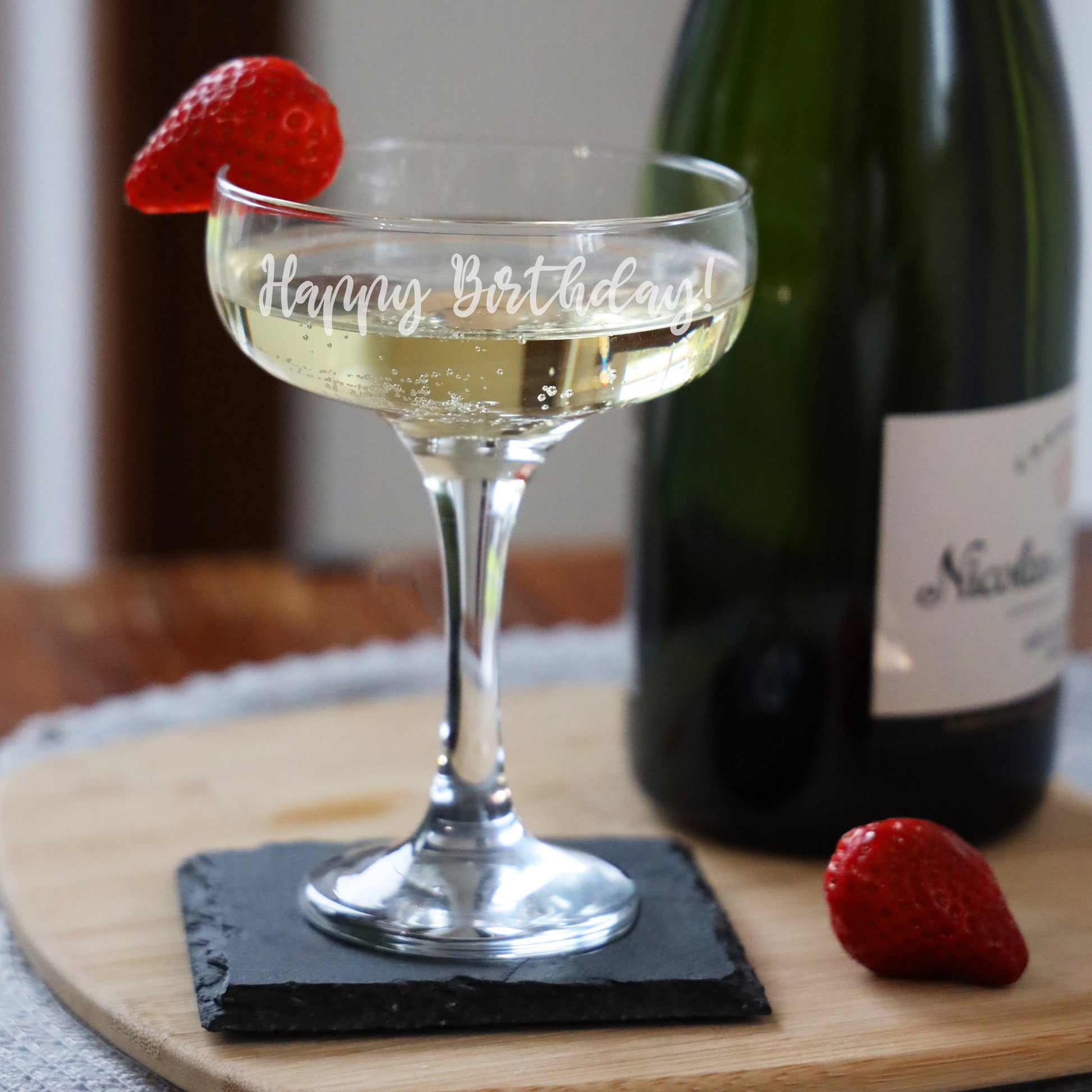 Create Your Own Personalised Engraved Champagne Saucer Glass  - Always Looking Good -   