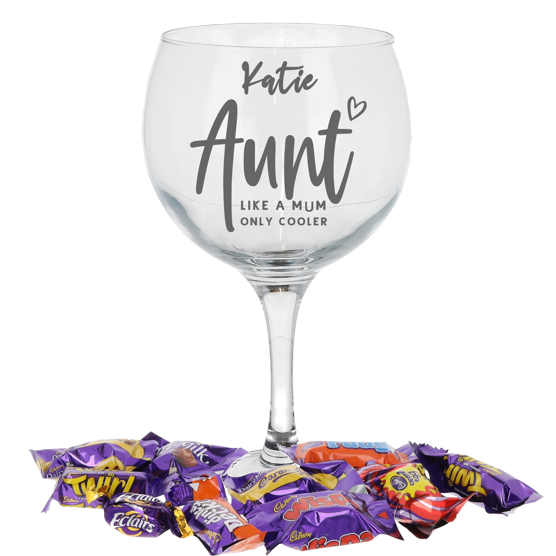 Engraved Personalised Gin Glass Gift for Auntie  - Always Looking Good - Heroes Filled  