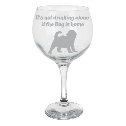 Personalised Dog Breed Engraved  Gin Glass Gift - Always Looking Good -   
