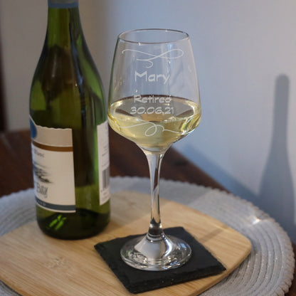 Personalised Engraved Retirement Wine Glass For Retirement Gift - Always Looking Good -   
