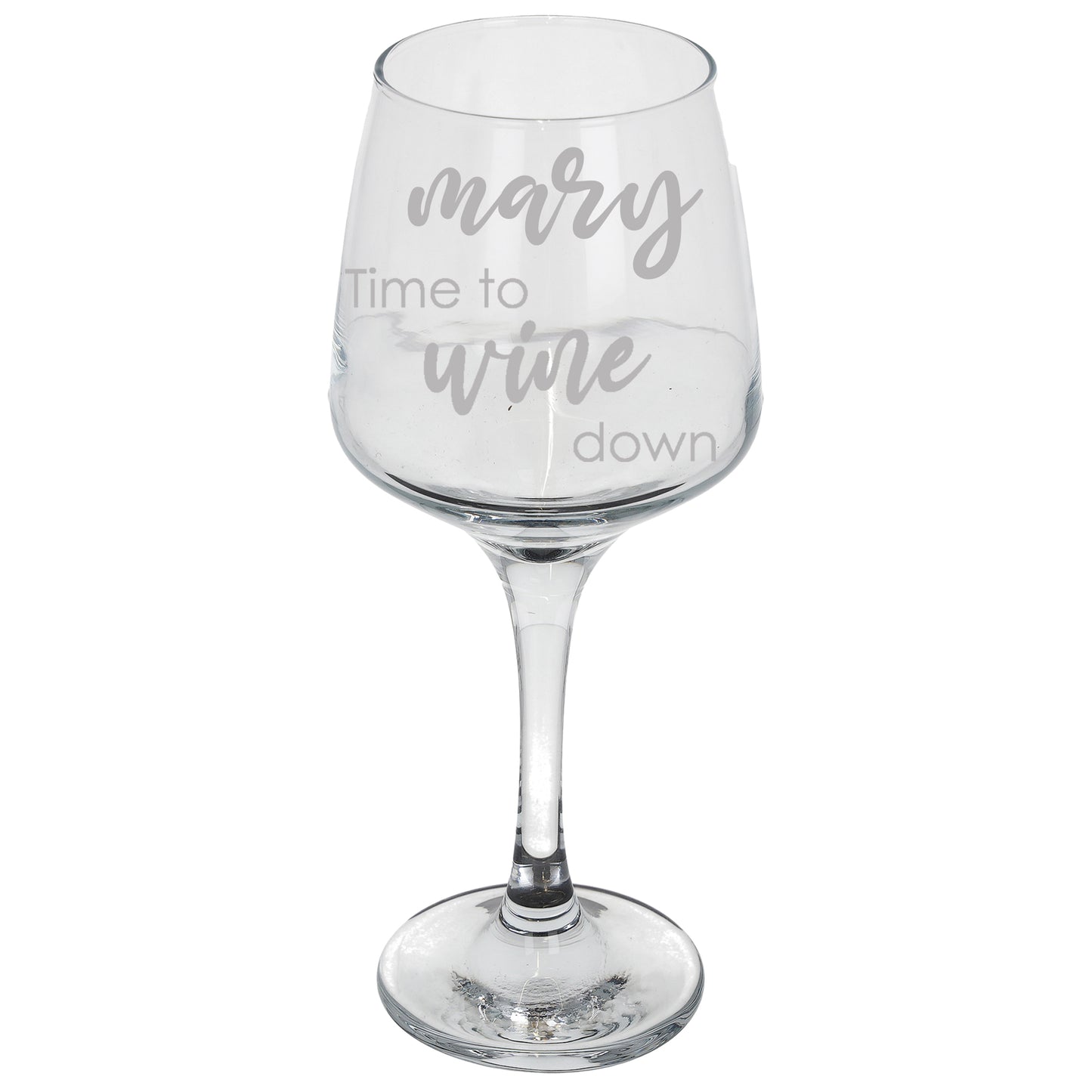 Personalised Engraved "Time To Wine Down" Wine Glass  - Always Looking Good -   