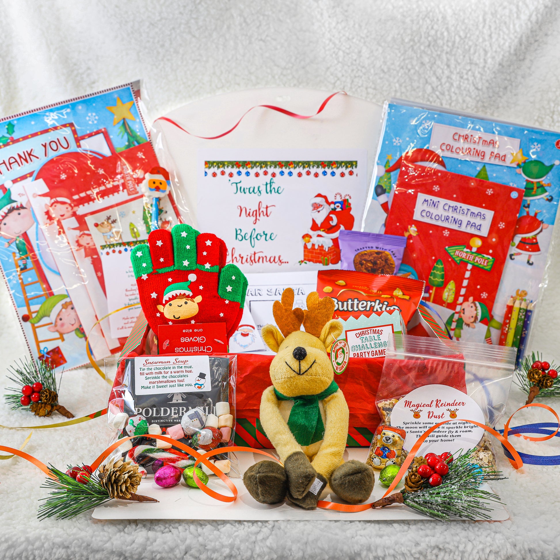 Personalised Christmas Eve Box Filled with Activities and Fun for Kids  - Always Looking Good - Christmas Eve Box With Christmas Hanging Toy  