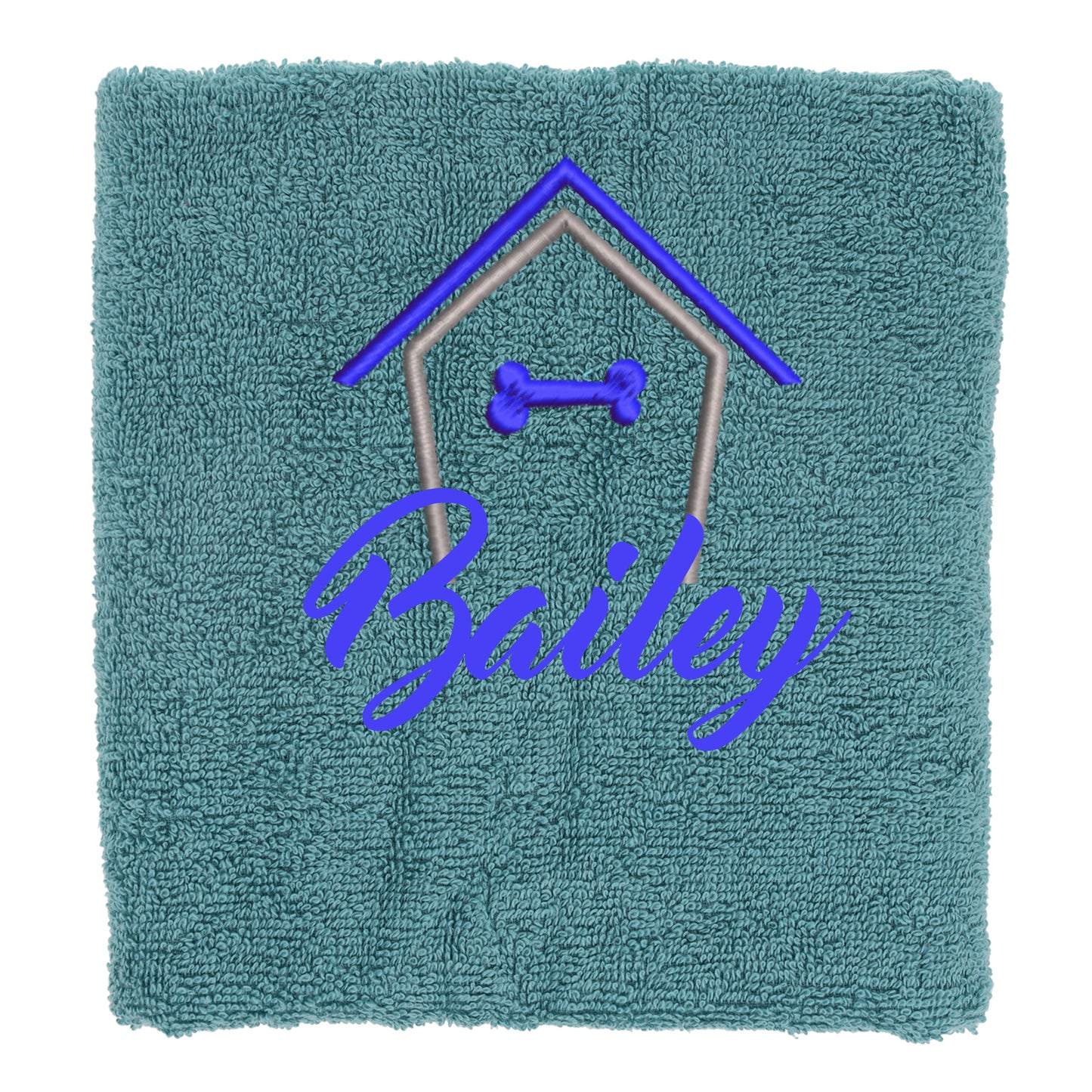 Personalised Dog Towel Pet's Name Embroidered  - Always Looking Good -   