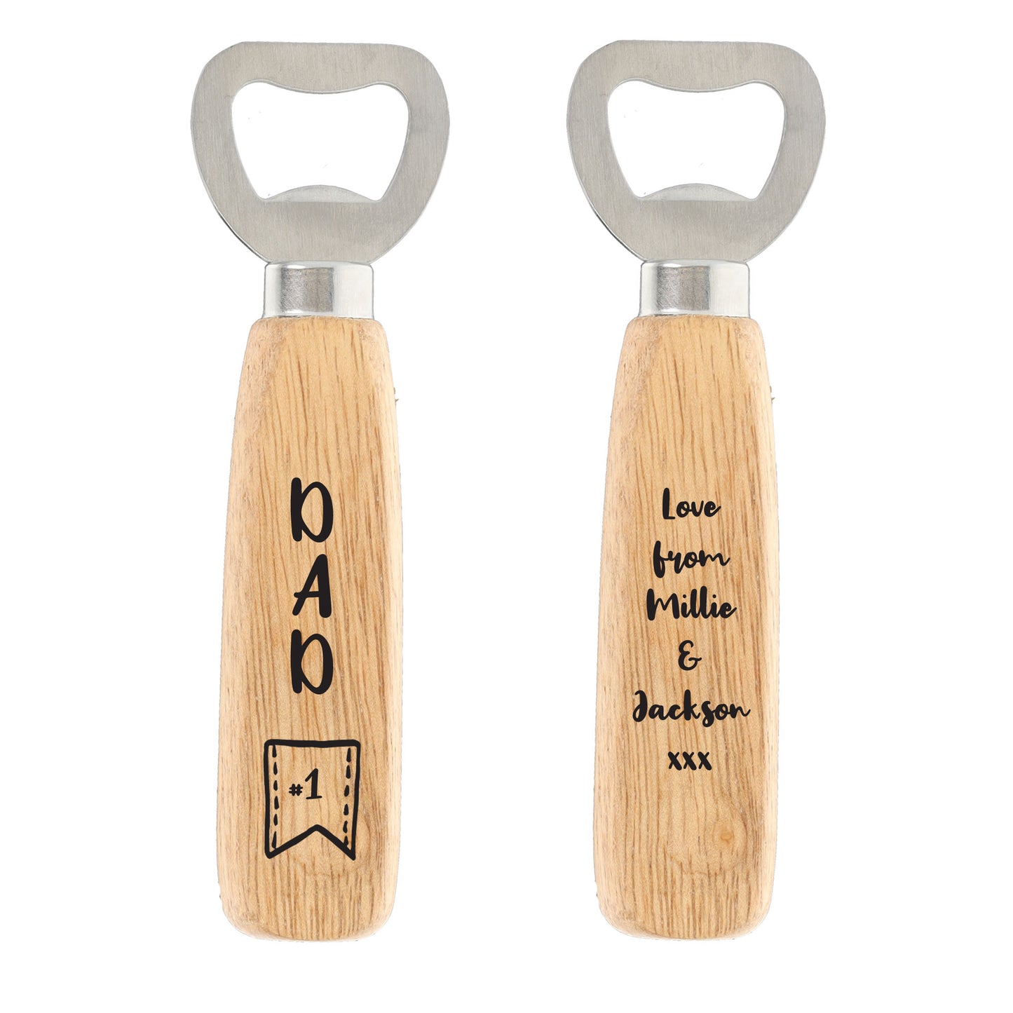 Personalised Engraved Wooden Bottle Opener Fathers Day Gift  - Always Looking Good -   