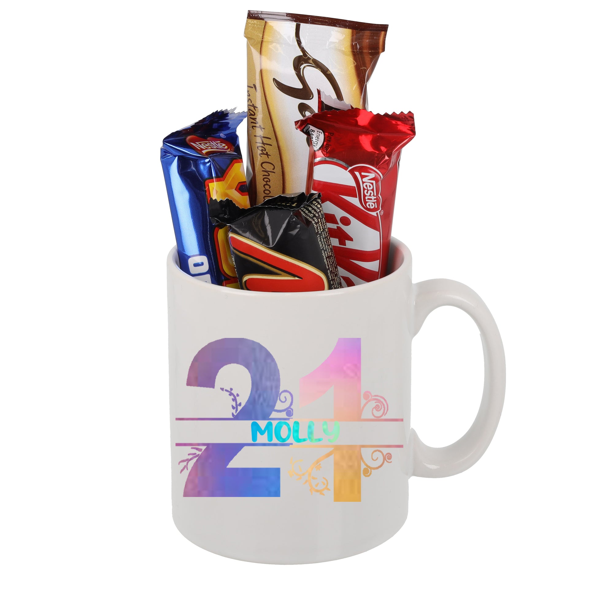 Personalised Filled 21st Birthday Mug  - Always Looking Good - White Filled Mug  