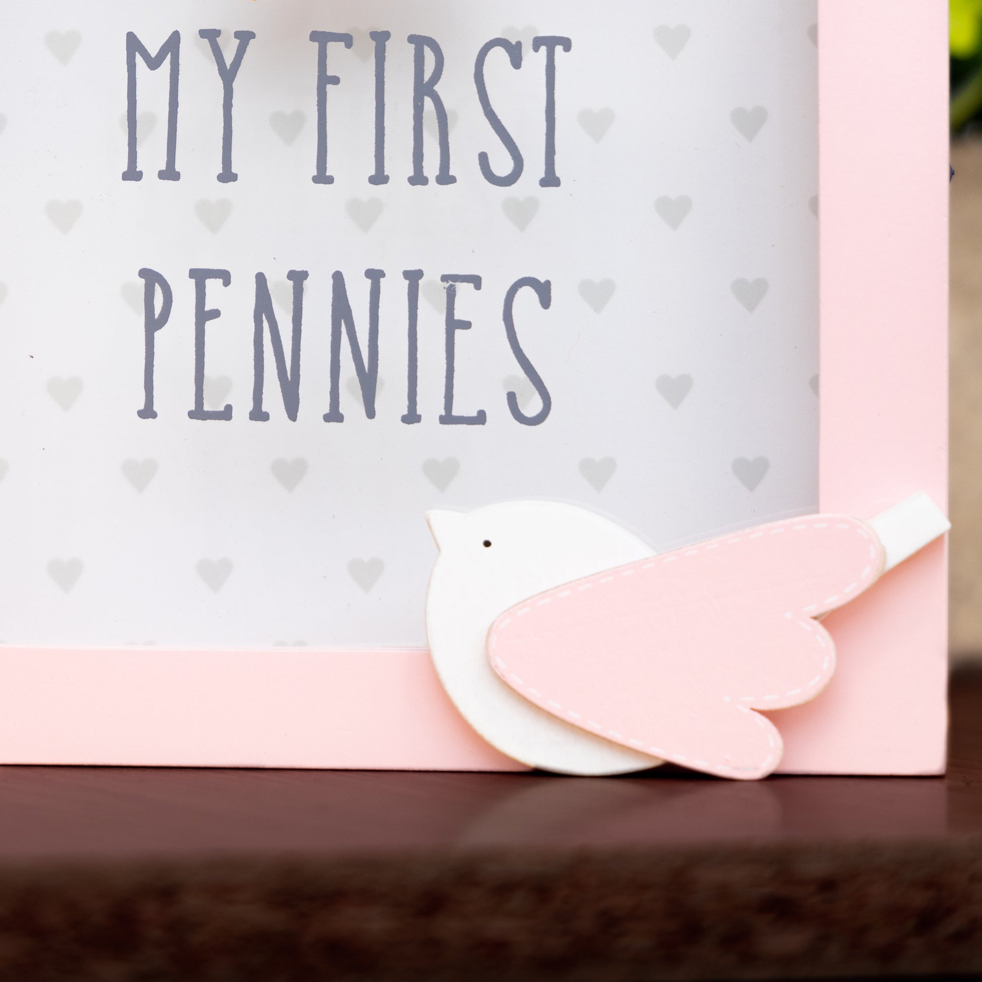 Personalised Engraved Pink Money Box Frame Piggy Bank New Baby Girl Gift  - Always Looking Good -   