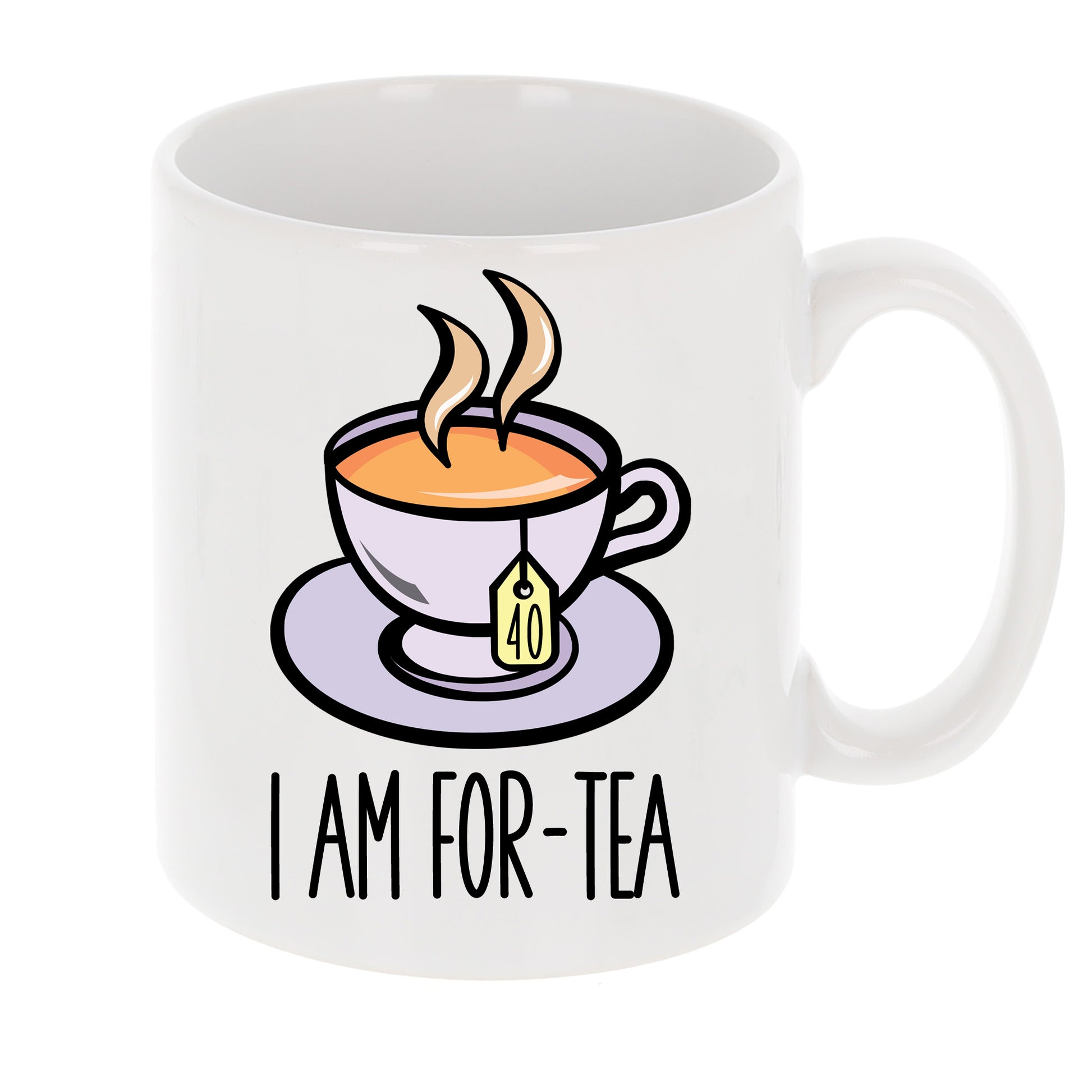 I Am For-Tea Funny 40th Birthday Mug Gift for Tea Lovers  - Always Looking Good -   