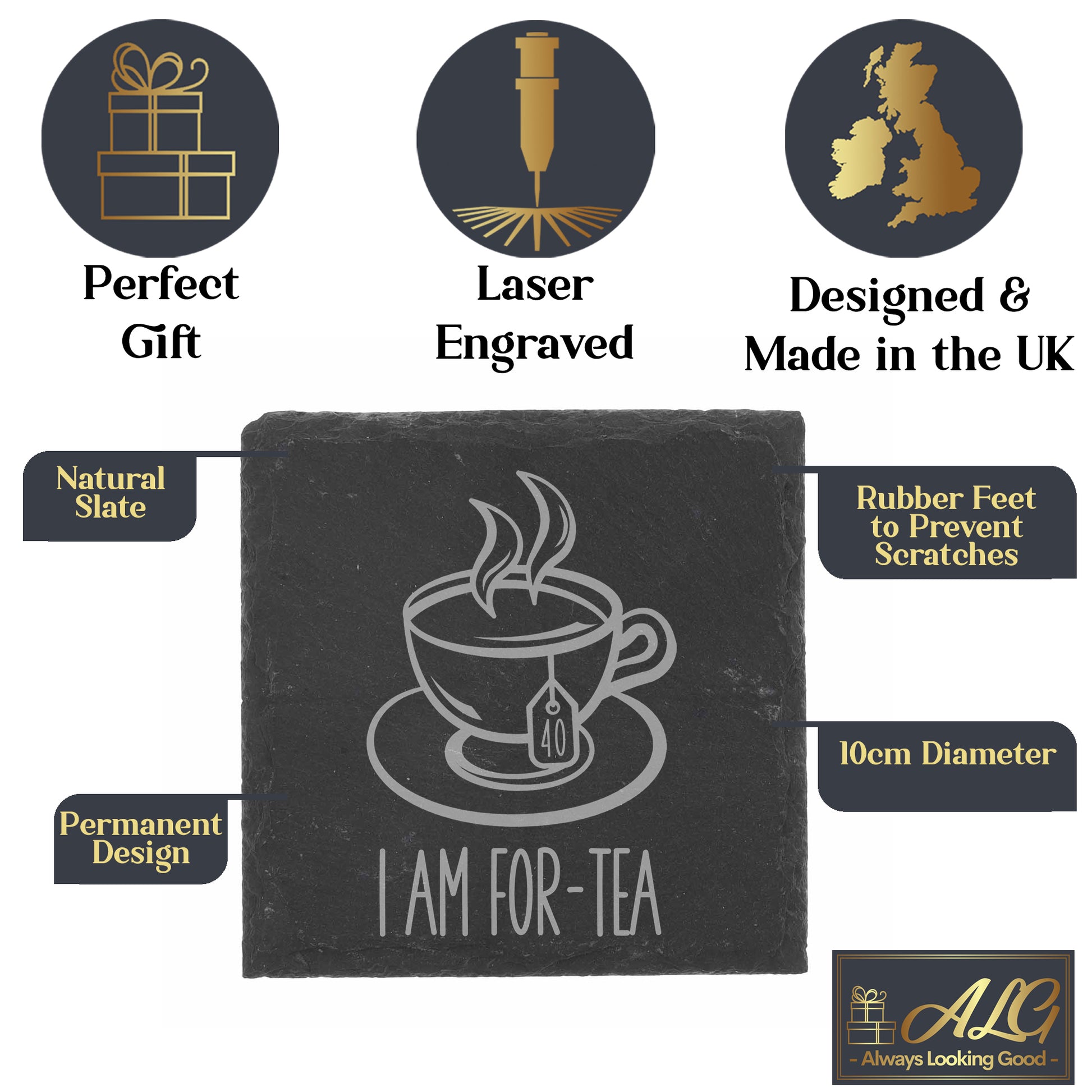 I Am For-Tea Funny 40th Birthday Mug Gift for Tea Lovers  - Always Looking Good -   