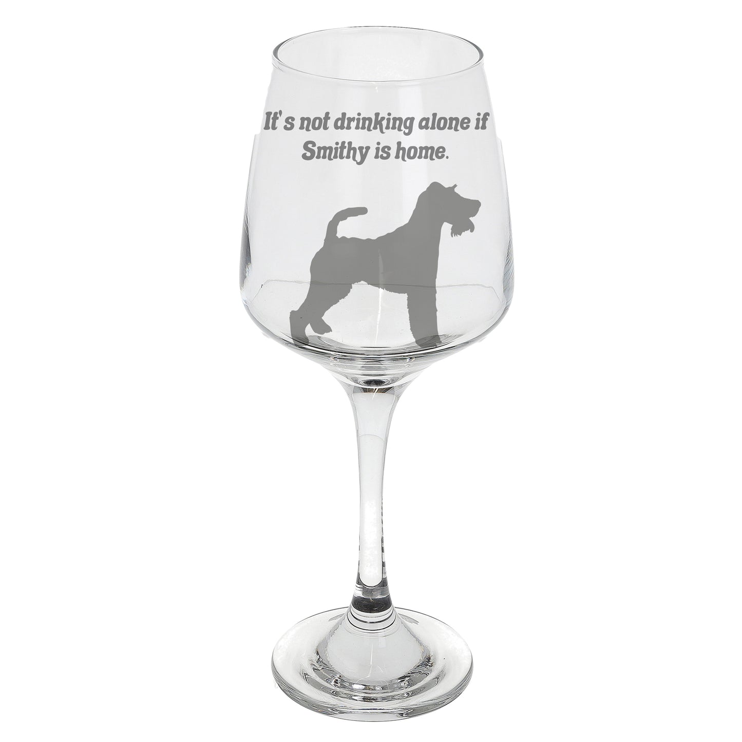 Engraved Personalised Any Dog Breed Wine Glass  - Always Looking Good -   