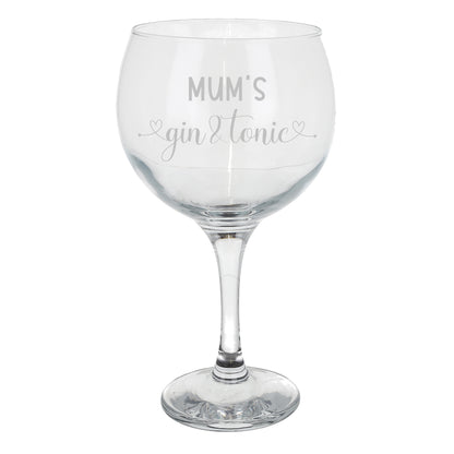 Engraved Personalised Gin Glass | Gin & Tonic Glass with Name  - Always Looking Good - Glass Only  