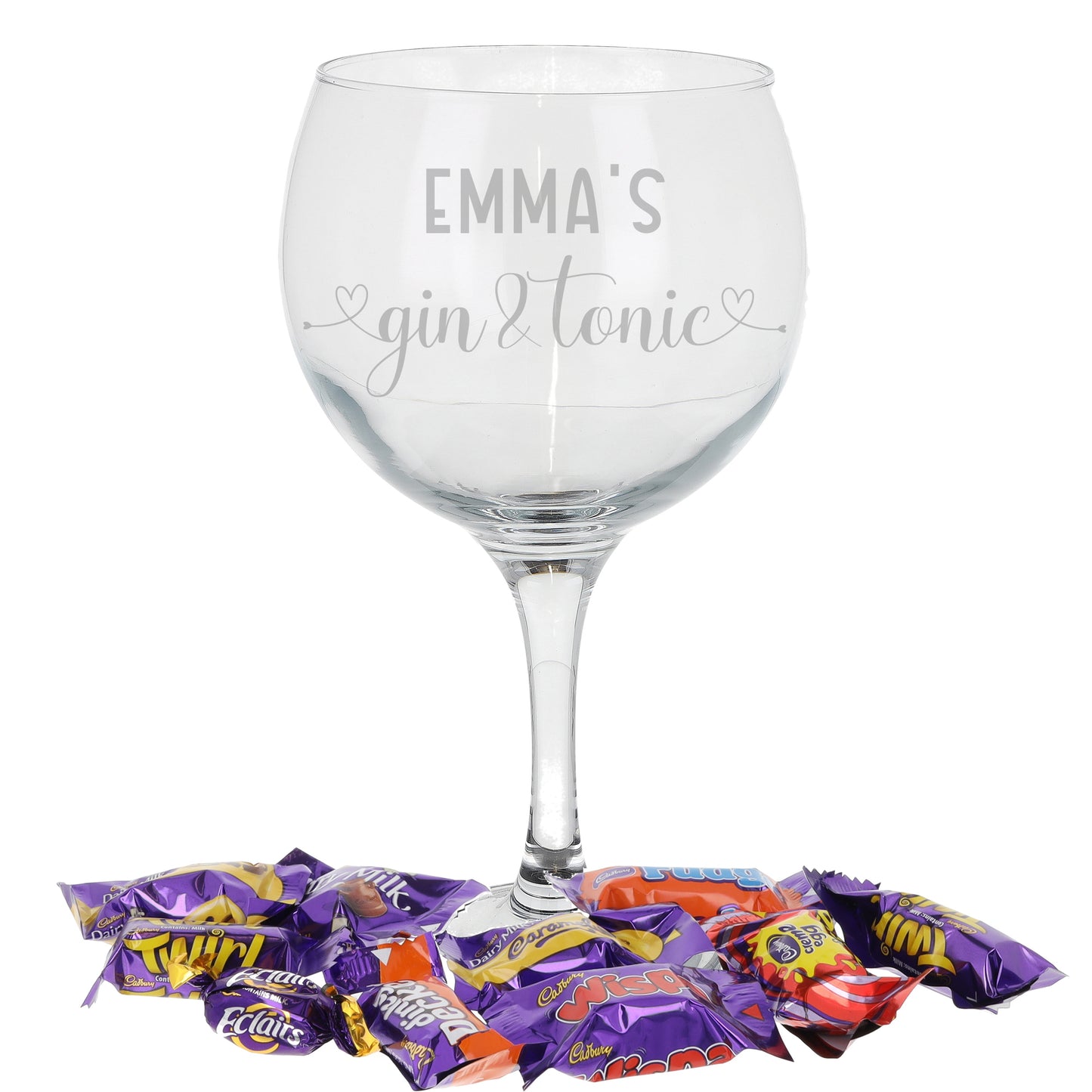 Engraved Personalised Gin Glass | Gin & Tonic Glass with Name  - Always Looking Good - Heroes  