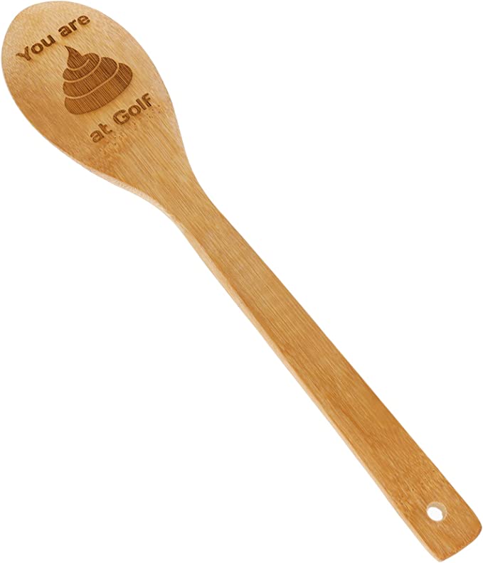 Engraved Funny Golf Wooden Spoon Gift  - Always Looking Good -   