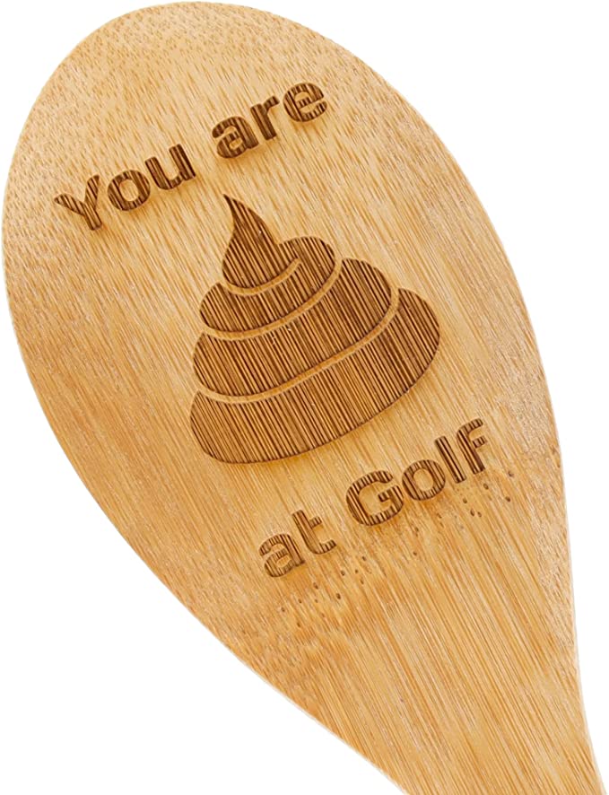 Engraved Funny Golf Wooden Spoon Gift  - Always Looking Good -   