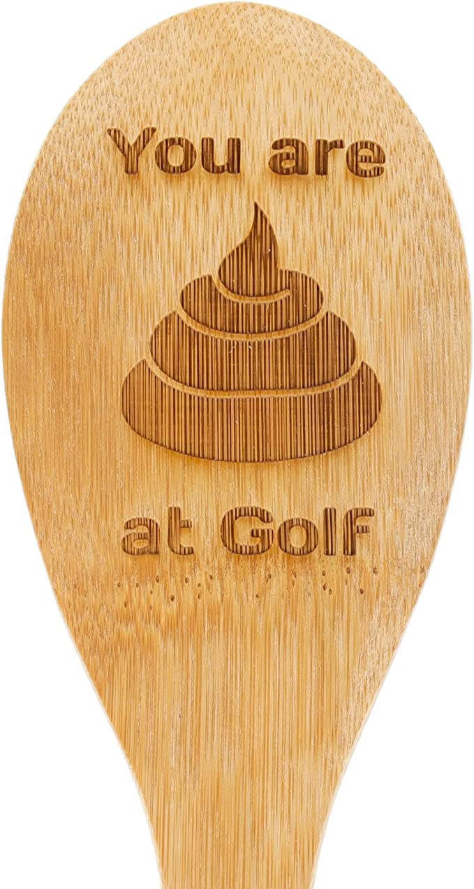 Engraved Funny Golf Wooden Spoon Gift  - Always Looking Good -   