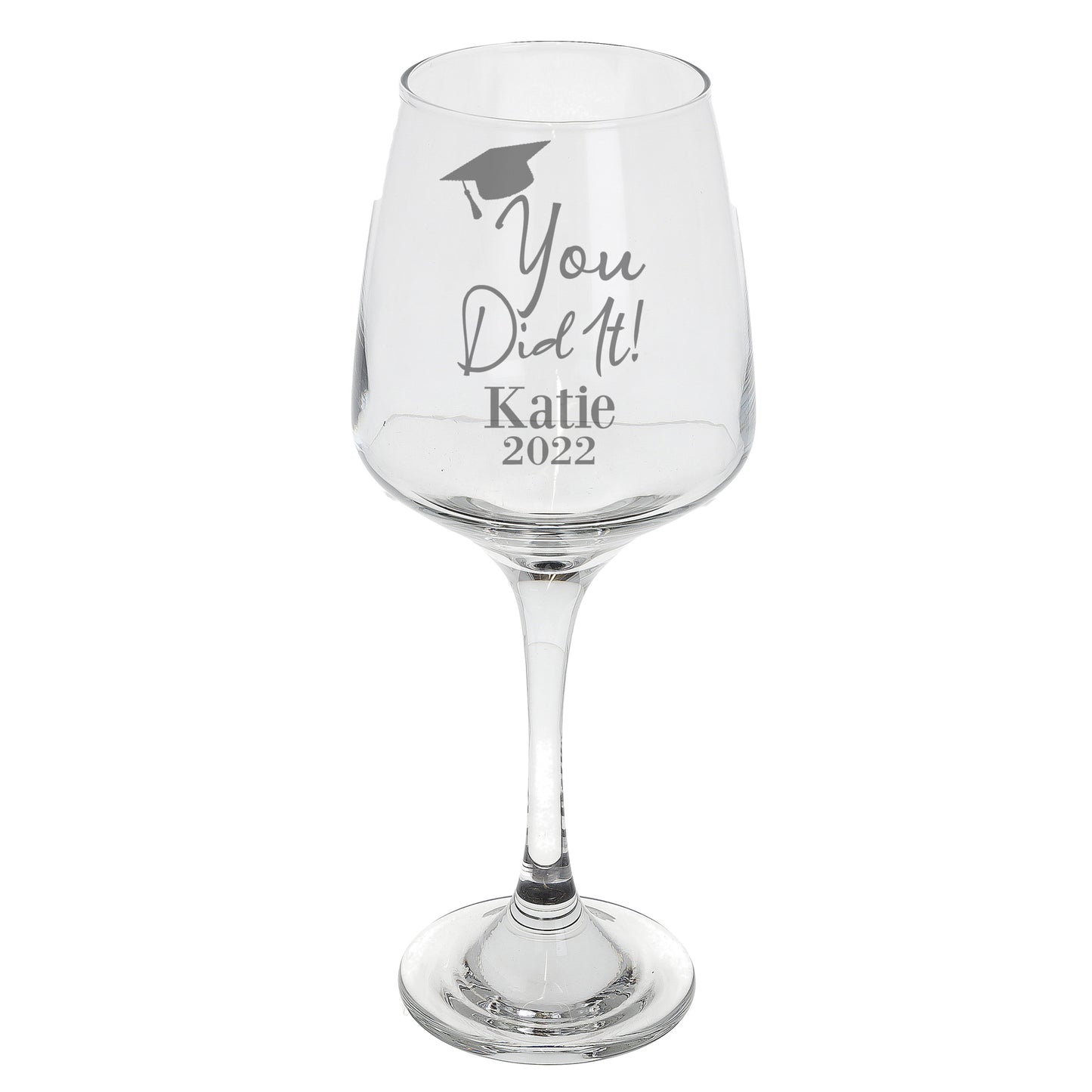 Personalised Engraved Graduation Wine Glass  - Always Looking Good -   