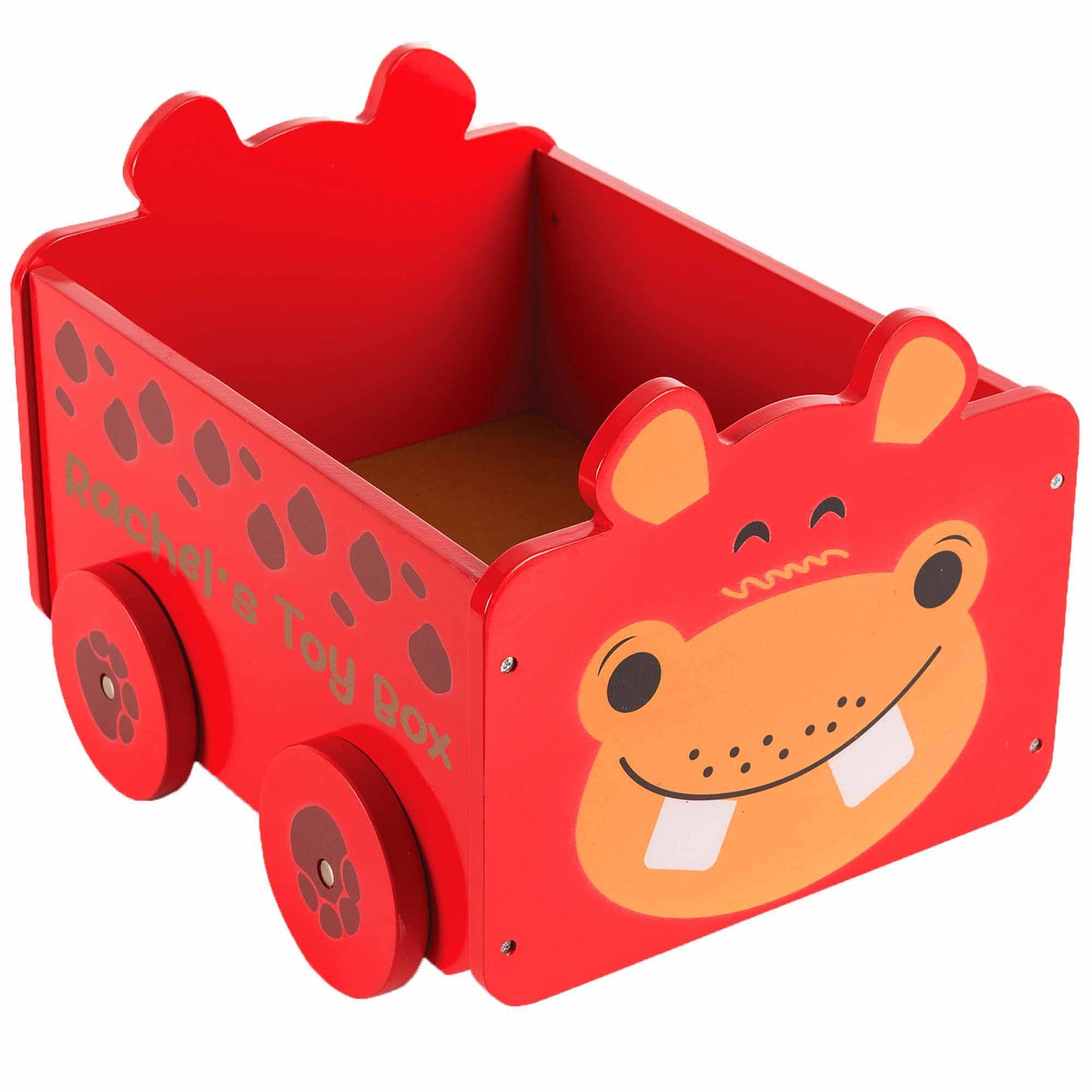 Personalised Toy Box Engraved with Name  - Always Looking Good - Hippo  